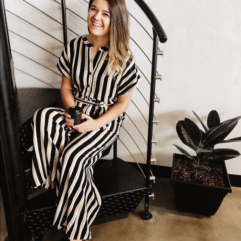 NEW Striped Jumpsuit